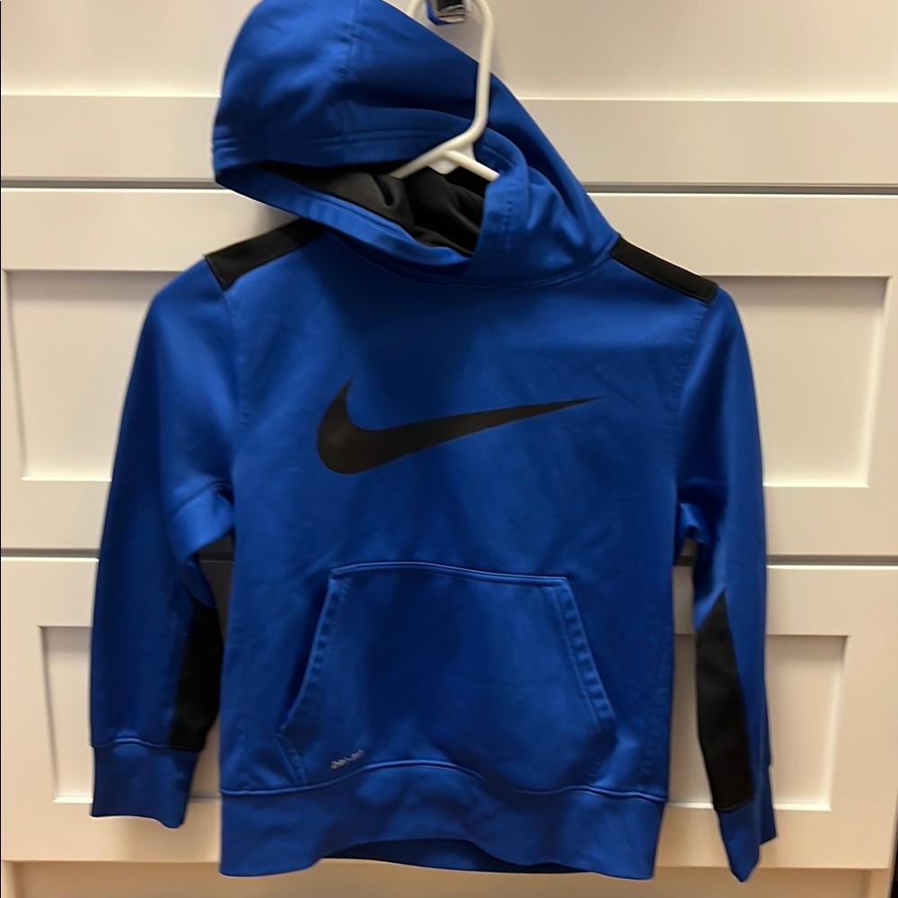 Nike Blue Sweatshirt with Black Swoosh